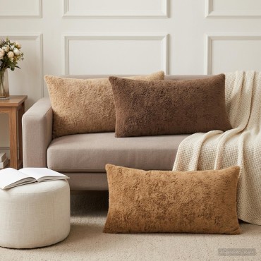 vidaXL Κάλυμμα Μαξιλαριού 2 τμχ. HEERLEN Taupe 40 x 80 cm