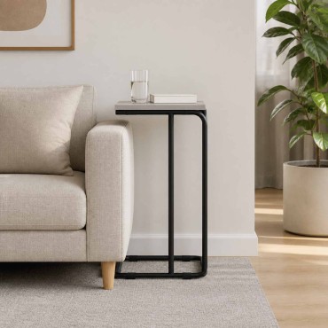 vidaXL Τραπεζάκι Πλευράς Γκρι Sonoma 40x31x55 εκ 1 τεμ.