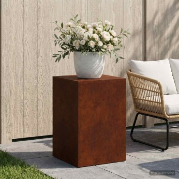 vidaXL Βάση φυτών Σκ rusty 40 x 40 x 60 cm Ατσάλι Σκληρυθέν στον Αέρα