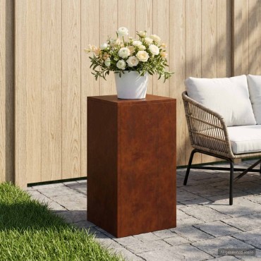 vidaXL Βάση φυτών Σκ rusty 30 x 30 x 60 cm Ατσάλι Σκληρυθέν στον Αέρα