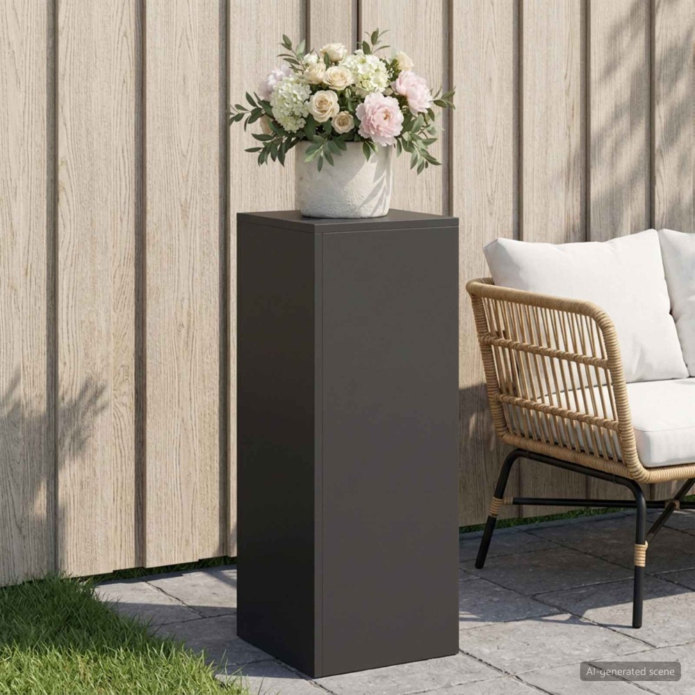 vidaXL Βάση φυτών Μαύρο 30 x 30 x 80 cm Ατσάλι