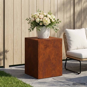 vidaXL Βάση φυτών Σκ rusty 30 x 30 x 40 cm Ατσάλι Σκληρυθέν στον Αέρα