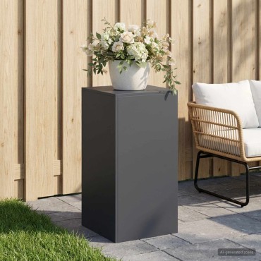vidaXL Βάση φυτών Ανθρακί 40 x 40 x 80 cm Ανοξείδωτο Ατσάλι