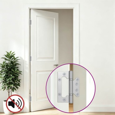 vidaXL Άξονας 4 τμχ. 100 x 75 x 13 mm Ασημί Ατσάλι