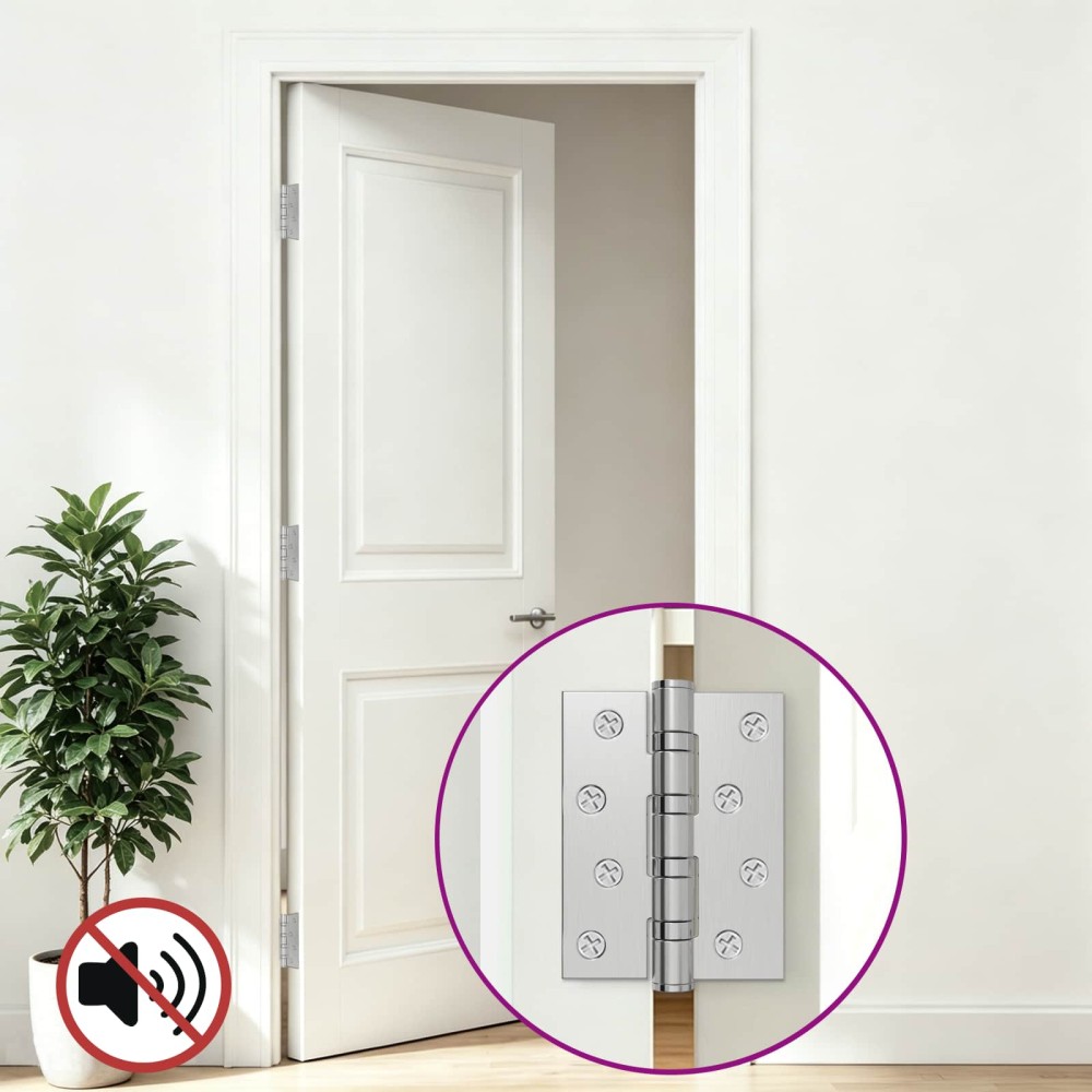 vidaXL Άξονας 8 τμχ. 100 x 78 x 13 mm Ασημί Ατσάλι