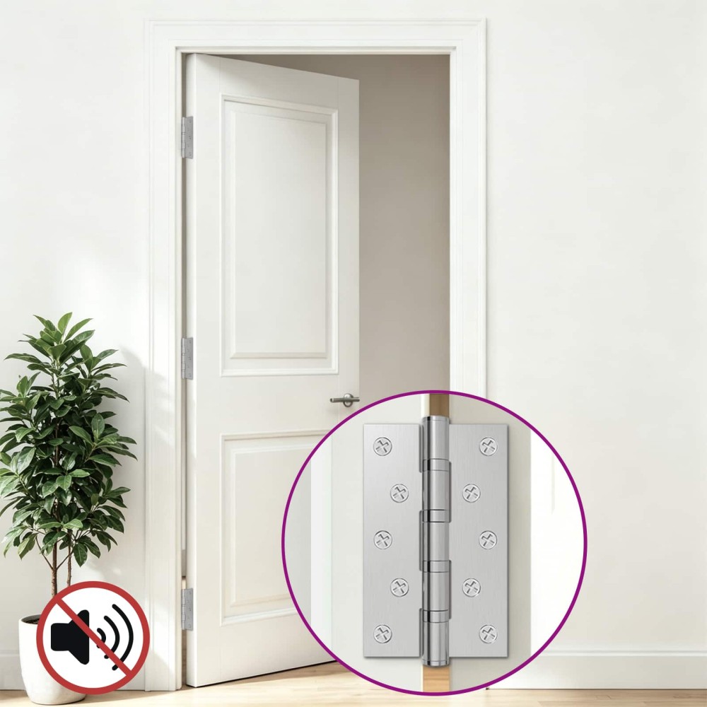 vidaXL Άξονας 8 τμχ. 125 x 75 x 13 mm Ασημί Ατσάλι