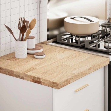 vidaXL πάγκος εργασίας κουζίνας 60x63,5x4cm στερεό δρυς ορθογώνιο