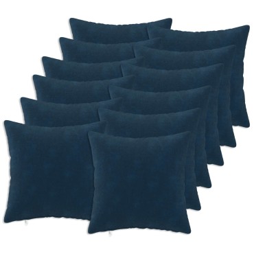 vidaXL Κάλυμμα Μαξιλαριού 12 pcs HEERLEN Μπλε 45 x 45 cm