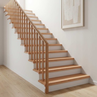 vidaXL Σκαλοπάτια 12 τεμ. 90 x 30 x 2 cm Φυσικό Στερεό ξύλο οξιάς
