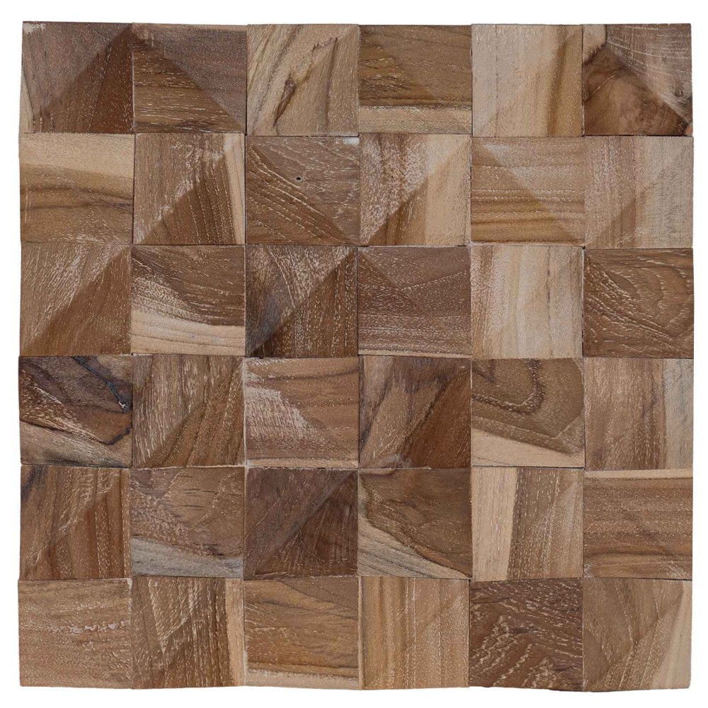 vidaXL Πάνελ Τοίχου 11 τμχ. Φυσικό 30 x 30 x 2 cm