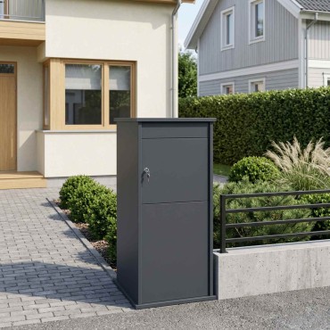 vidaXL γραμματοκιβώτιο Ανθρακί 50 x 52 x 100 cm Ατσάλι