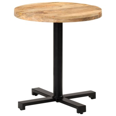 vidaXL Τραπέζι Bistro Στρογγυλό 70x75cm Ακατέργαστο Ξύλο Μάνγκο 1 τεμ.