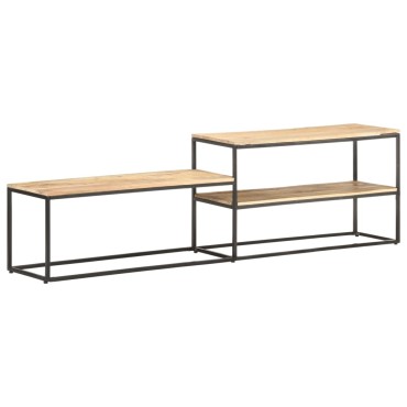 vidaXL Έπιπλο Τηλεόρασης 180x30x50cm από Ακατέργαστο Ξύλο Μάνγκο