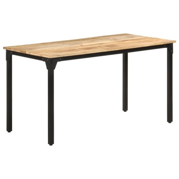 vidaXL Τραπεζαρία 140x70x76cm από Ακατέργαστο Ξύλο Μάνγκο 1 τεμ.