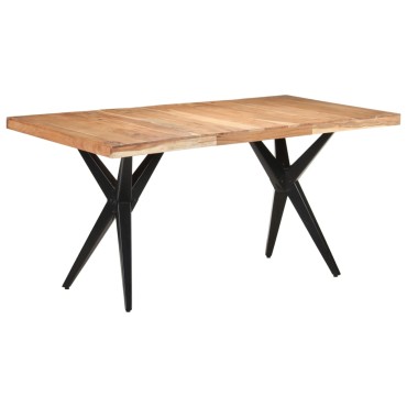 vidaXL Τραπεζαρία 160x80x76cm από Μασίφ Ξύλο Ακακίας 1 τεμ.