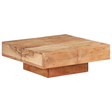 vidaXL Τραπεζάκι Σαλονιού 80x80x28cm από Μασίφ Ξύλο Ακακίας 1 τεμ.