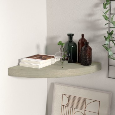 vidaXL Ράφι Τοίχου Γωνιακό Χρώμα Δρυός 35x35x3,8cm από MDF 1 τεμ.