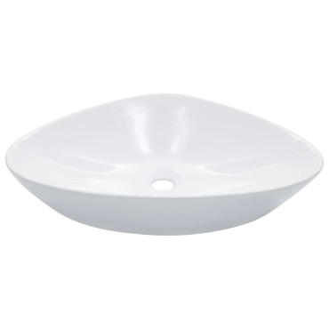 vidaXL Νιπτήρας Λευκός 58,5 x 39 x 14 εκ. Κεραμικός