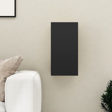 vidaXL Έπιπλο Τηλεόρασης Μαύρο 30,5x30x60cm από Επεξ. Ξύλο