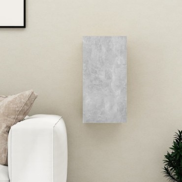 vidaXL Έπιπλο Τηλεόρασης Γκρι Σκυροδ. 30,5x30x60cm από Επεξ. Ξύλο
