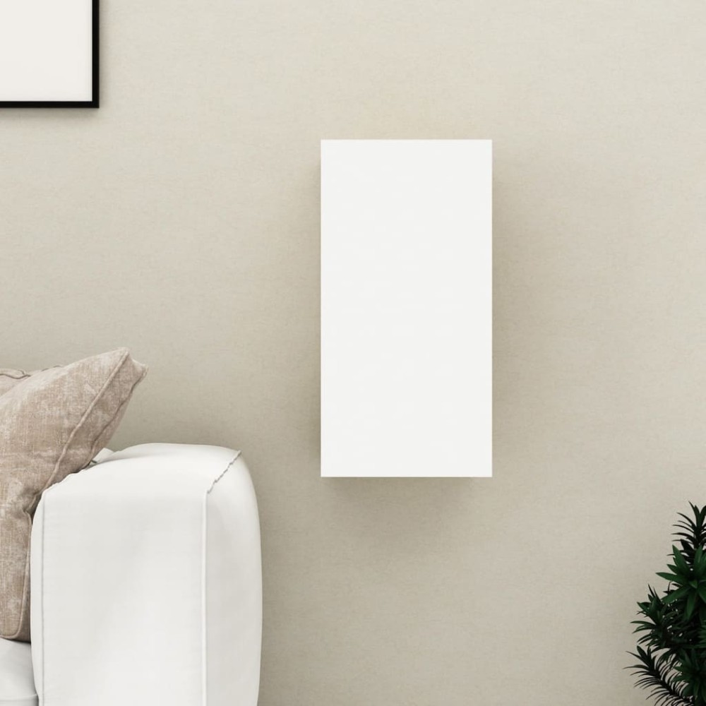 vidaXL Έπιπλο Τηλεόρασης Λευκό & Sonoma Δρυς 30,5x30x60cm Επεξ. Ξύλο