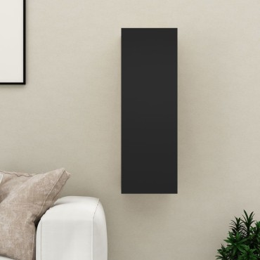 vidaXL Έπιπλο Τηλεόρασης Μαύρο 30,5x30x90cm από Επεξ. Ξύλο