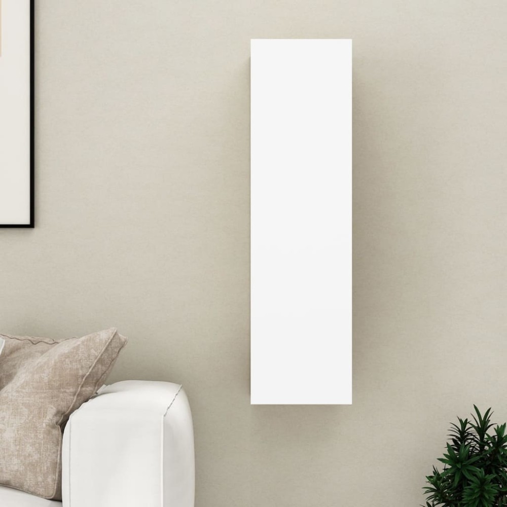 vidaXL Έπιπλο Τηλεόρασης Λευκό 30,5x30x110cm από Επεξ. Ξύλο