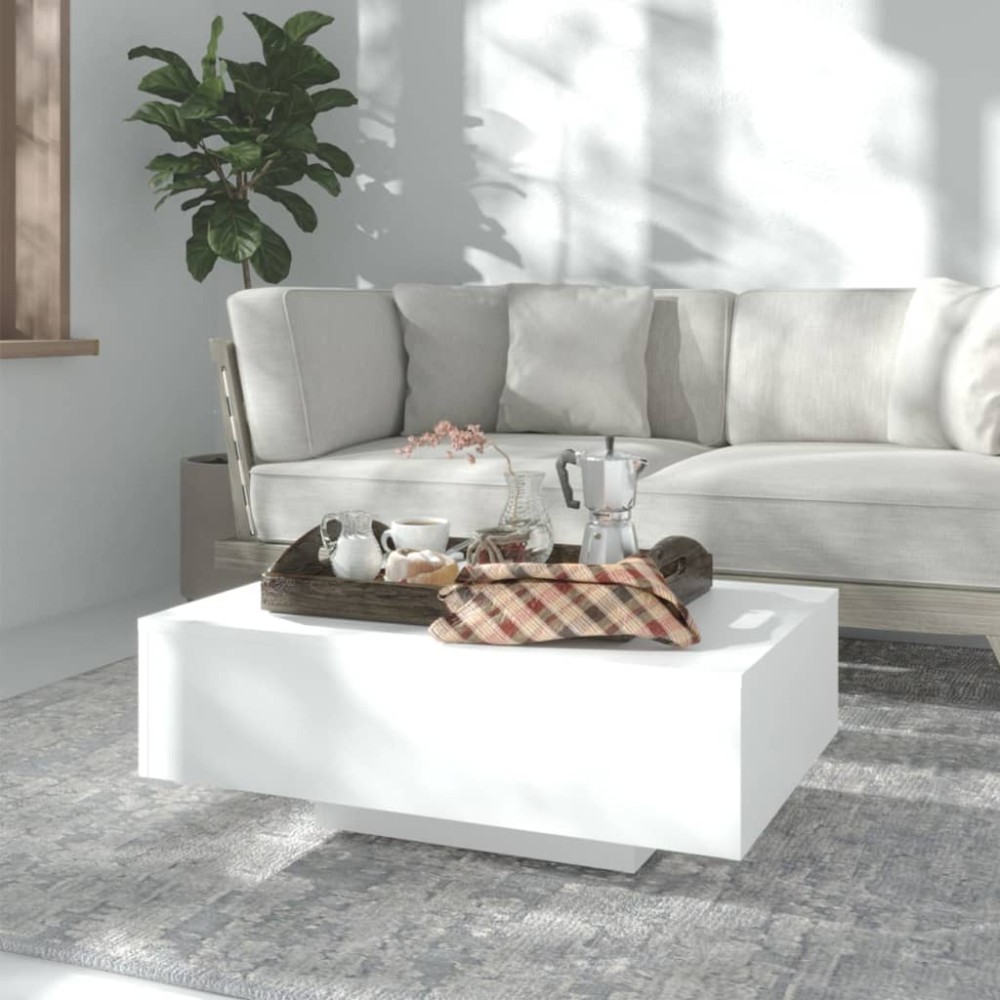 vidaXL Τραπεζάκι Σαλονιού Λευκό 85x55x31cm από Επεξ. Ξύλο 1 τεμ.