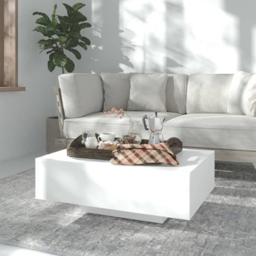 vidaXL Τραπεζάκι Σαλονιού Λευκό 85x55x31cm από Επεξ. Ξύλο 1 τεμ.