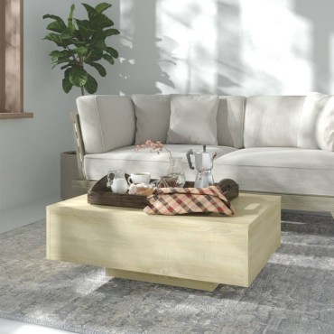 vidaXL Τραπεζάκι Σαλονιού Sonoma Δρυς 85x55x31cm από Επεξ. Ξύλο 1 τεμ.