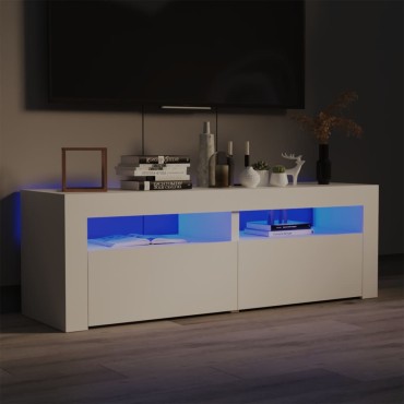 vidaXL Έπιπλο Τηλεόρασης με LED Λευκό 120x35x40cm