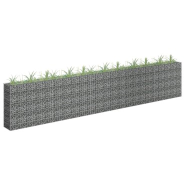 vidaXL Συρματοκιβώτιο-Γλάστρα Υπερυψωμένη 450x30x90 εκ. Γαλβ. Χάλυβας