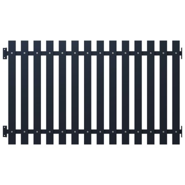 vidaXL Πάνελ Περίφραξης Ανθρακί 170,5x100cm Ατσάλι με Βαφή Πούδρας