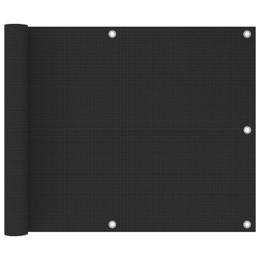 vidaXL Διαχωριστικό Βεράντας Ανθρακί 75 x 300 εκ. από HDPE