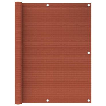 vidaXL Διαχωριστικό Βεράντας Τερακότα 120 x 600 εκ. από HDPE