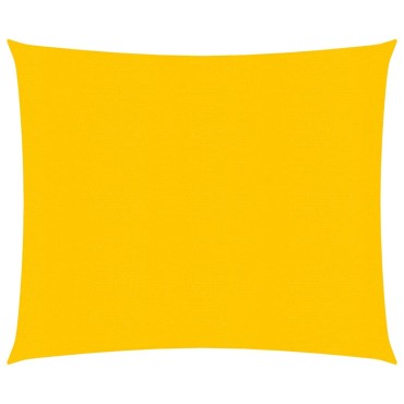 vidaXL Πανί Σκίασης Κίτρινο 2,5 x 2,5 μ. από HDPE 160 γρ./μ²