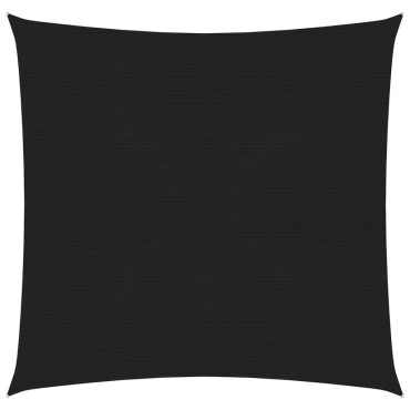 vidaXL Πανί Σκίασης Μαύρο 5 x 5 μ. από HDPE 160 γρ./μ²