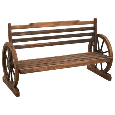 vidaXL Παγκάκι Κήπου από Μασίφ Ξύλο Ελάτης 112x61x78cm 1 τεμ.