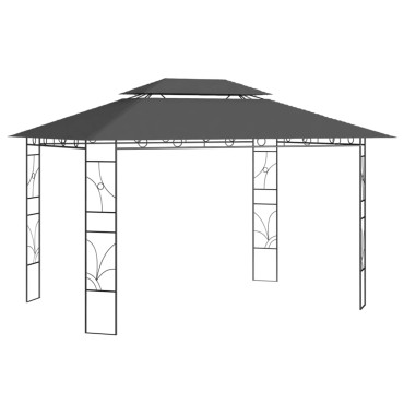 vidaXL Κιόσκι Ανθρακί 4 x 3 x 2,7 μ. 160 γρ./μ²