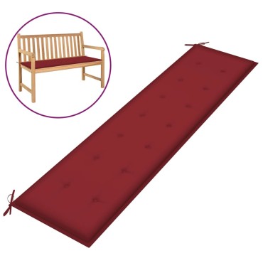 vidaXL Μαξιλάρι Πάγκου Κήπου Μπορντό 200x50x4cm Ύφασμα Oxford