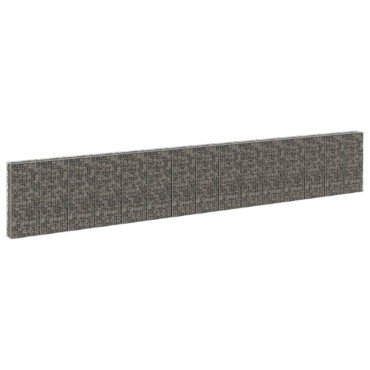 vidaXL Συρματοκιβώτιο Τοίχος 900x30x150cm Γαλβαν.Χάλυβας + Καλύμματα