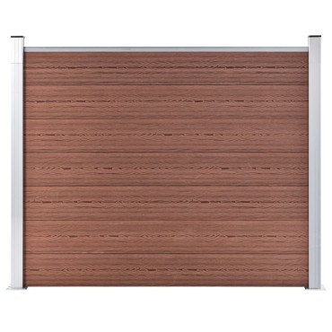 vidaXL Πάνελ Περίφραξης Καφέ 180x146cm από WPC
