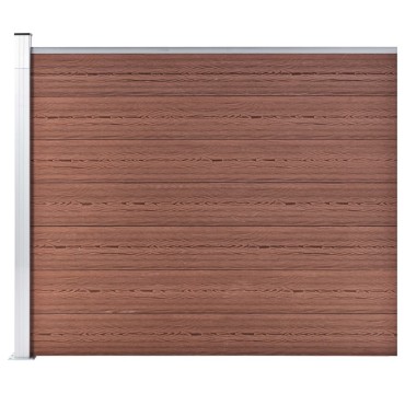 vidaXL Πάνελ Περίφραξης Καφέ 175x146cm από WPC
