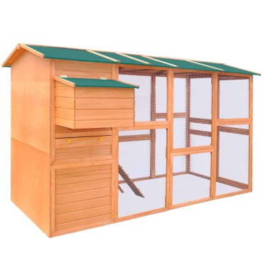 vidaXL Κοτέτσι 295 x 163 x 170 εκ. Ξύλινο