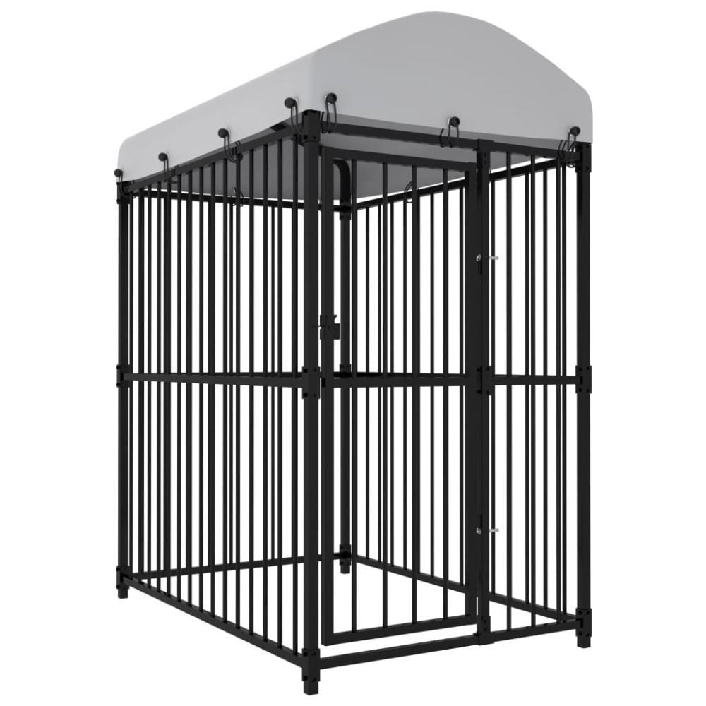 vidaXL Κλουβί Σκύλου Εξωτερικού Χώρου 150 x 100 x 175 εκ. με Στέγαστρο
