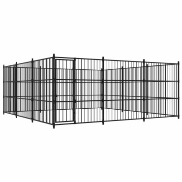 vidaXL Κλουβί Σκύλου Εξωτερικού Χώρου 450 x 450 x 185 εκ.