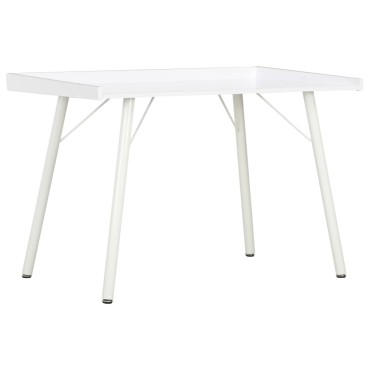 vidaXL Γραφείο Λευκό 90x50x79cm 1 τεμ.