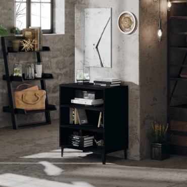 vidaXL Ραφιέρα Μαύρη 57x35x70cm από Μοριοσανίδα 1 τεμ.