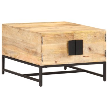 vidaXL Τραπεζάκι Σαλονιού 67x67x45cm από Μασίφ Ξύλο Μάνγκο 1 τεμ.