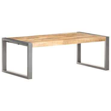 vidaXLΤραπεζάκι Σαλονιού 110x60x40cm από Ακατέργαστο Ξύλο Μάνγκο 1 τεμ.